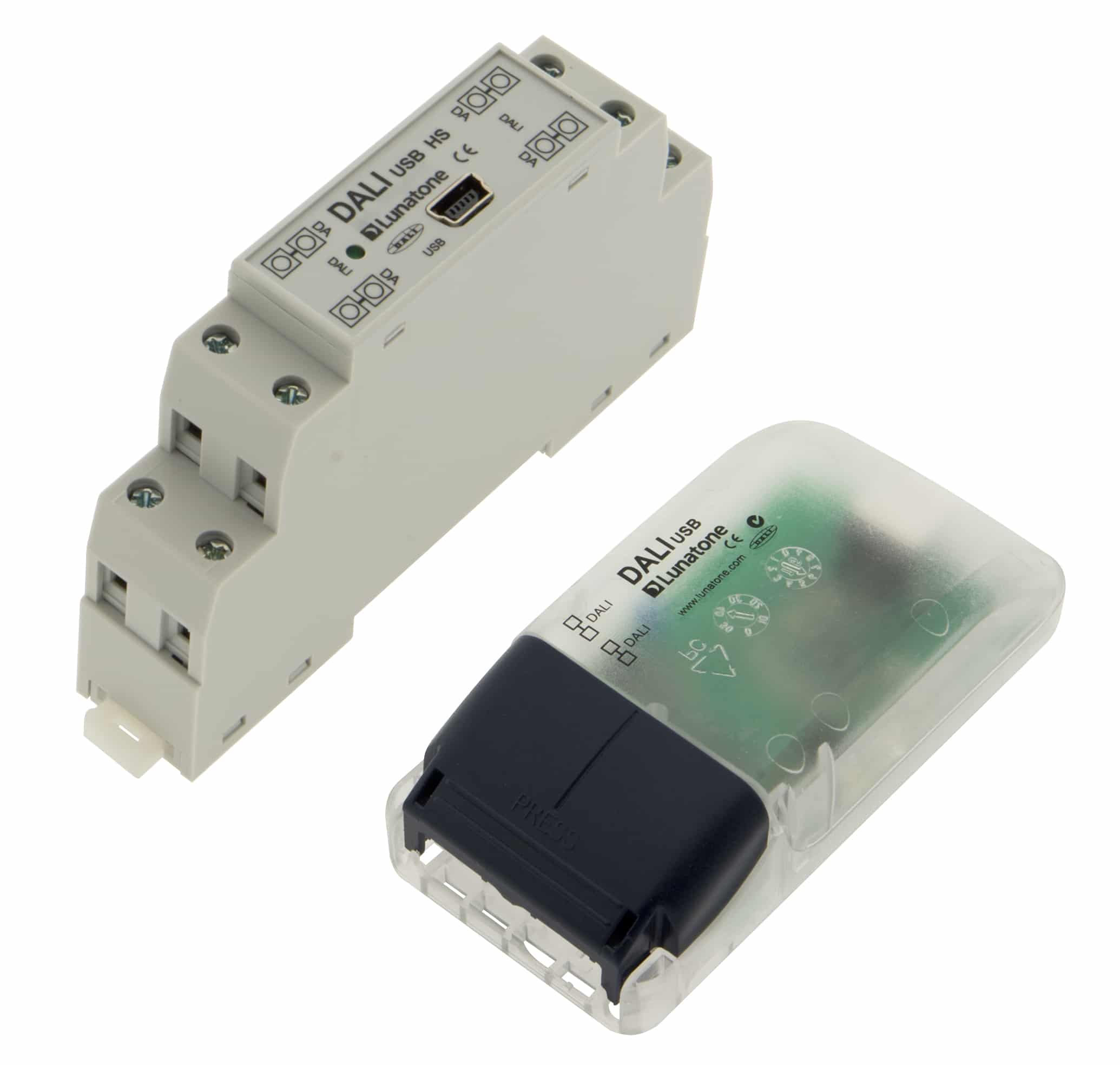 DALI USB<br>Mouse & DIN Rail Mounting