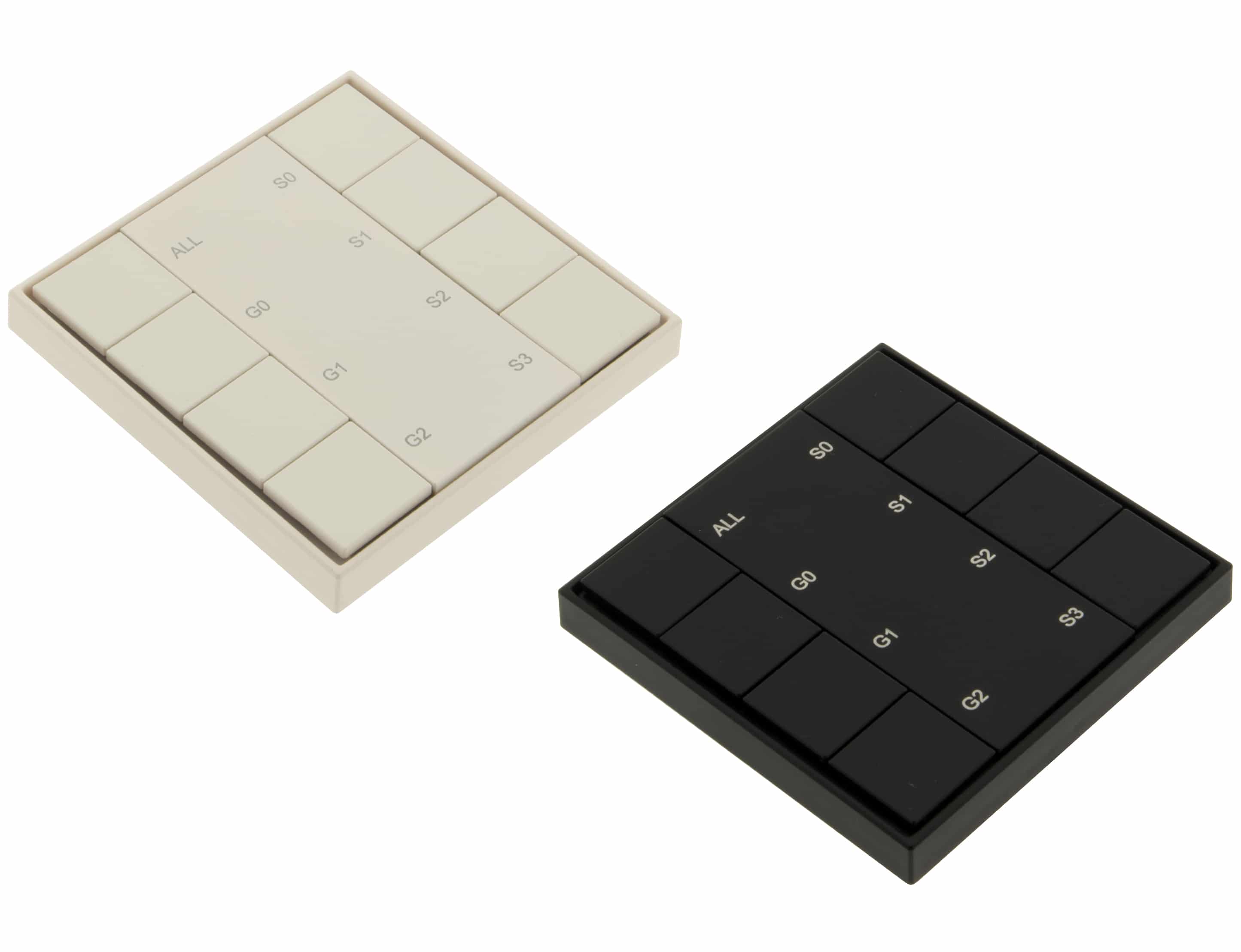 LED DALI Push Button Dimmer Mono<br>4 Zones (Groups)